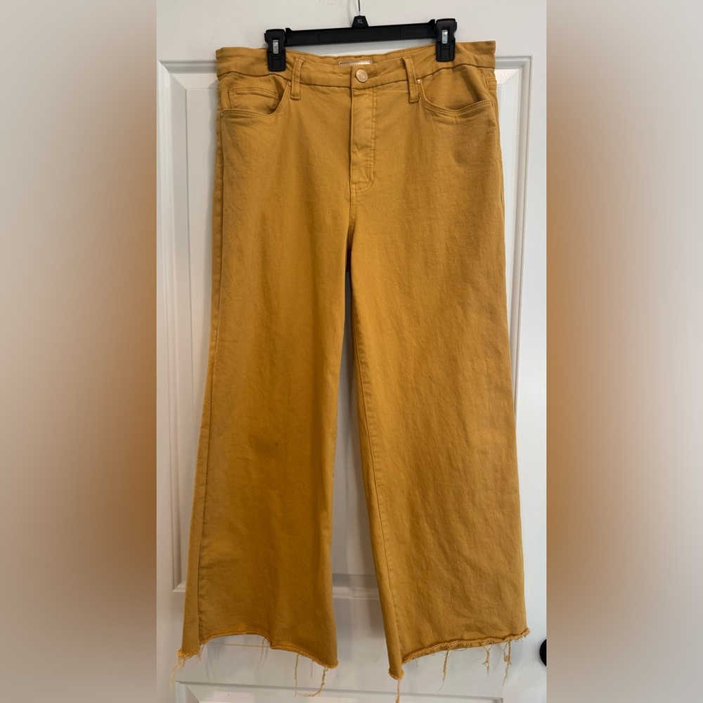 Kut from the Kloth Mustard Wide Leg Jeans